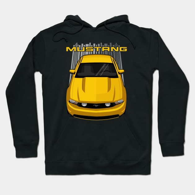 Mustang GT 2010-2012 - Yellow - Gold Hoodie by V8social